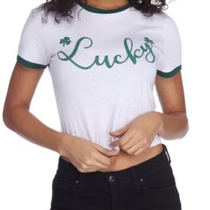 Windsor - Lucky Graphic Ringer Tee - St. Patrick’s